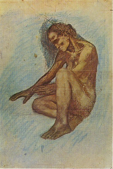 Old Woman stretching out her hands to the fire, 1903 - Pablo Picasso