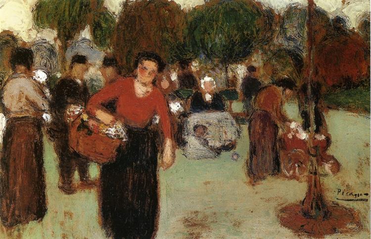 Громадський сад, 1901 - Пабло Пікассо