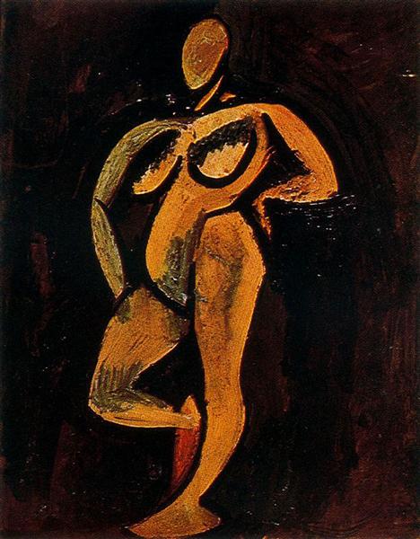 Standing nude, 1908 - 畢卡索
