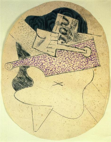 Натюрморт з гітарою, 1914 - Пабло Пікассо