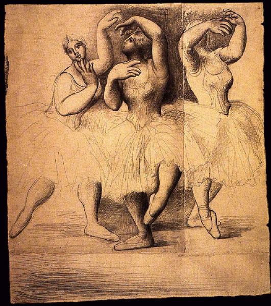 Three dancers, 1919 - Пабло Пикассо