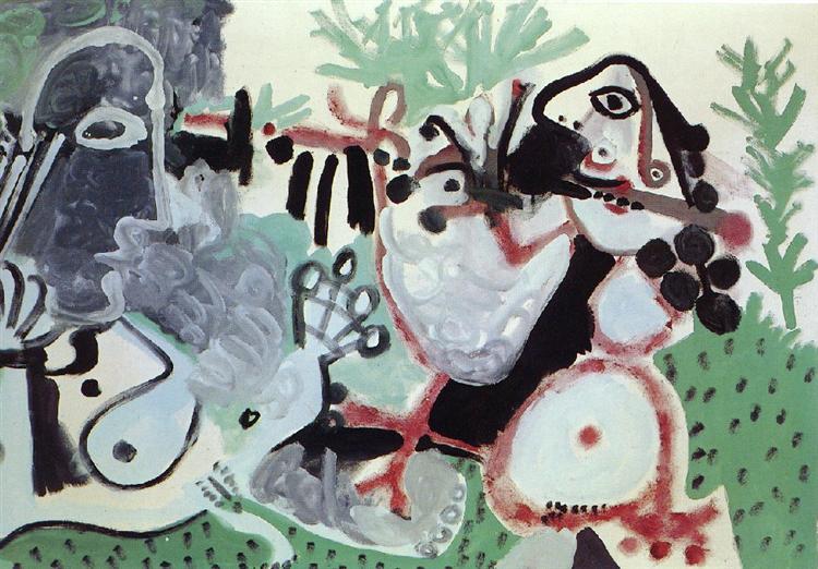 Дві жінки на пляжі, 1967 - Пабло Пікассо