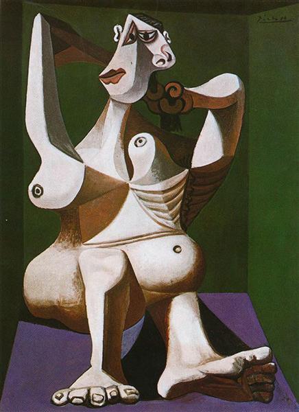 Woman styling her hair, 1940 - Pablo Picasso