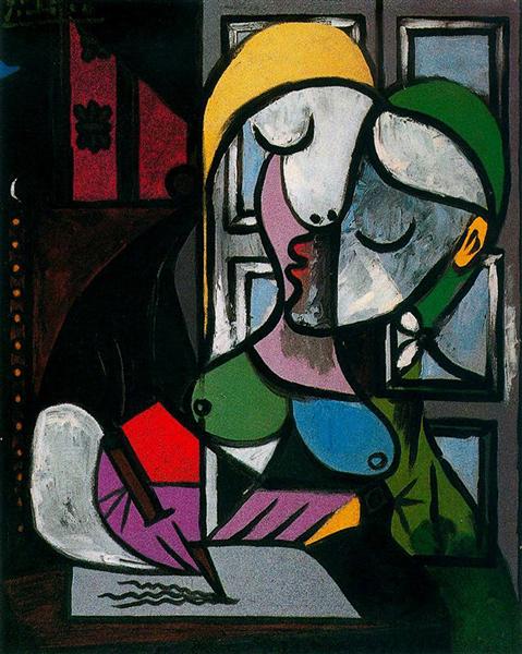 Woman writing, 1934 - Pablo Picasso - WikiArt.org