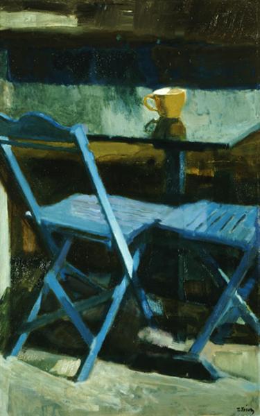 The blue chairs II, c.1976 - Панаиотис Тетсис