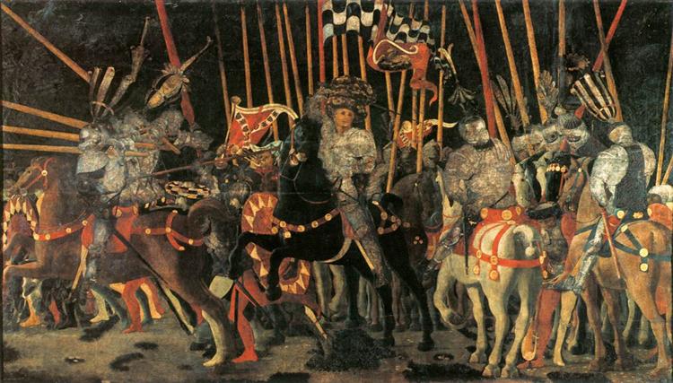 La Contre-attaque décisive de Micheletto Attendolo da Cotignola, 1438 - Paolo Uccello