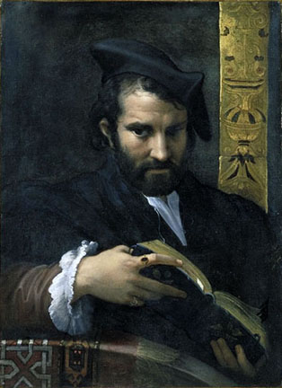 Portrait of a Man with a Book, 1524 - Parmigianino