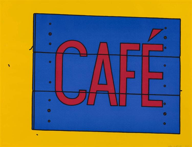 Cafe Sign, 1968 - Патрік Колфілд