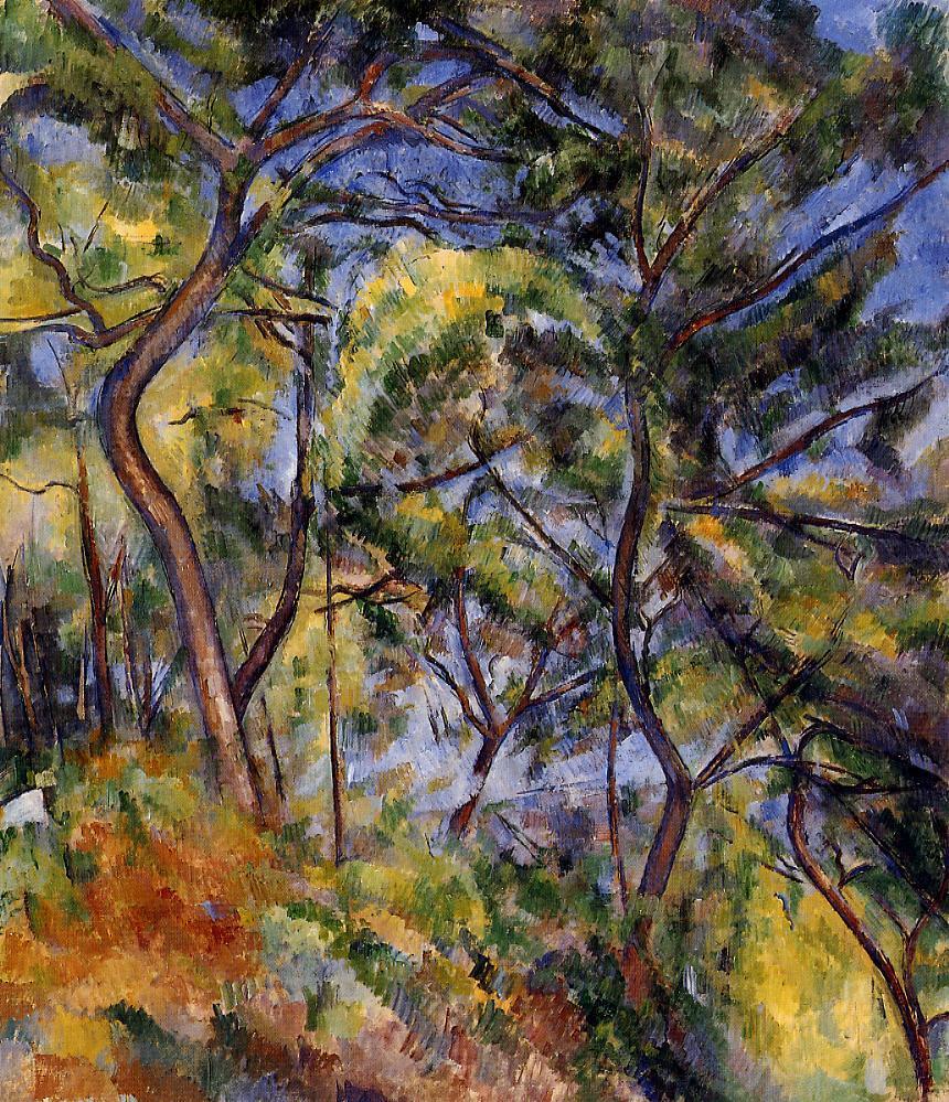 Forest 1894 Paul Cezanne WikiArt Org   Forest 1894 