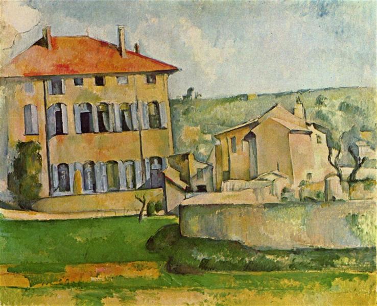 House and Farm at Jas de Bouffan, 1887 - Paul Cézanne
