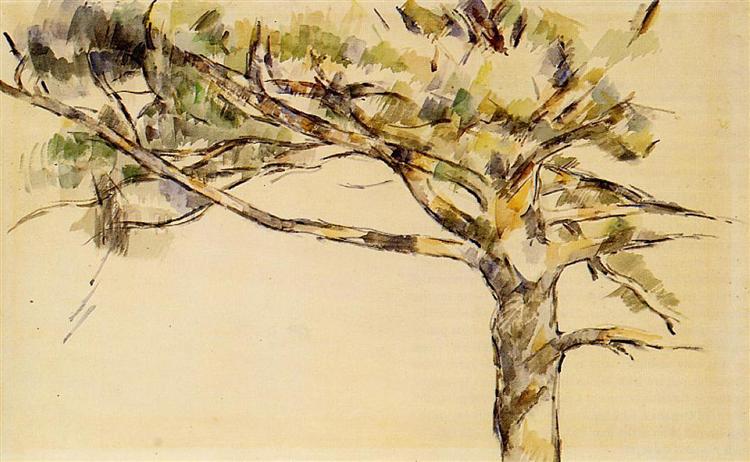 Large Pine, c.1905 - 塞尚