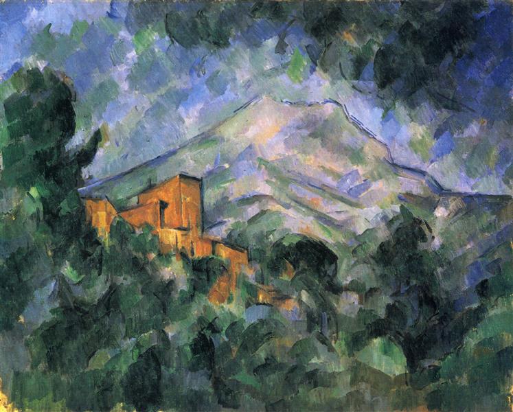Montagne Sainte-Victoire and the Black Chateau, c.1905 - Paul Cezanne
