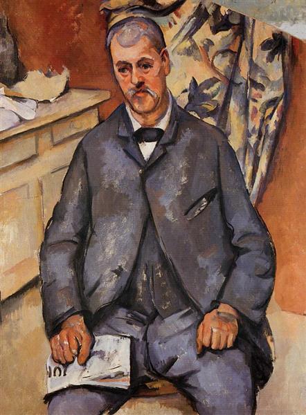 Seated Man, c.1900 - Paul Cézanne