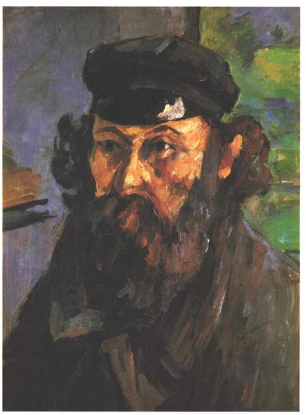 Автопортрет в каскетке, c.1872 - Поль Сезанн