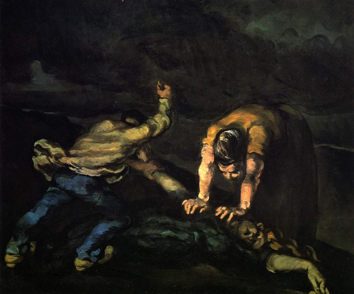 The Murder, c.1868 - Paul Cezanne