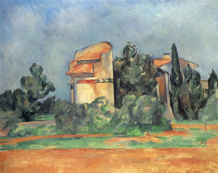 The Pigeon Tower At Bellevue, c.1890 - Paul Cezanne