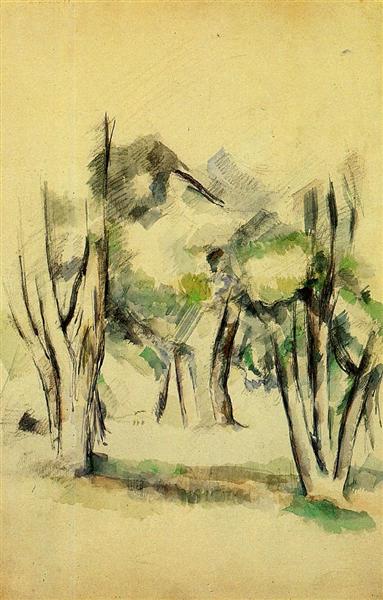 Trees, 1884 - Поль Сезанн