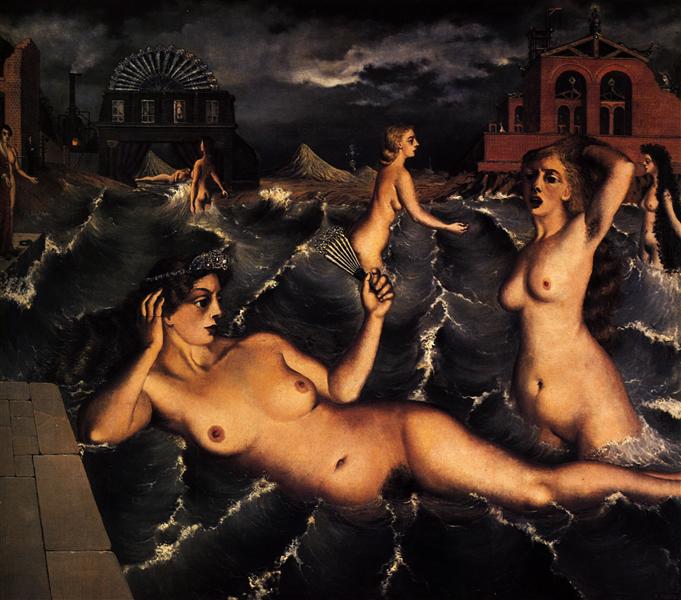 Nymphs Bathing, 1938 - Paul Delvaux