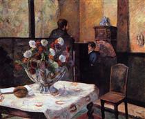 Intérieur du peintre à Paris, rue Carcel - Paul Gauguin