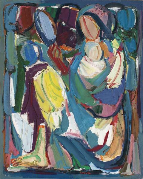 Maternité au miroir, 1987 - Paul Guiragossian