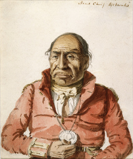 Maydoc-game-kinungee, “I Hear the Noise of a Deer,” Ojibway Chief, Michipicoten Island, 1848 - 保罗·凯恩