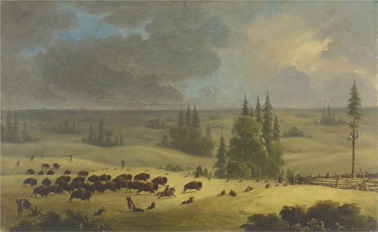 The Buffalo Pound, 1849 - 保罗·凯恩