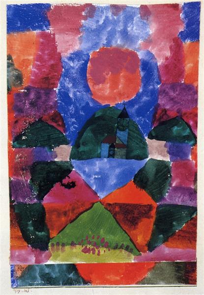 A pressure of Tegernsee, 1919 - Paul Klee