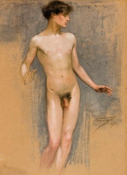 Male nude, 1897 - Павлос Матиопулос