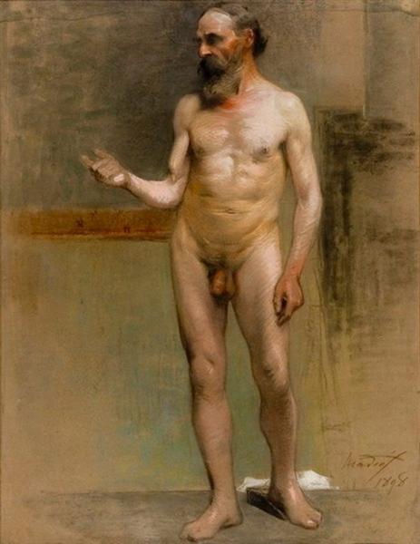 Male nude, 1898 - Paul Mathiopoulos
