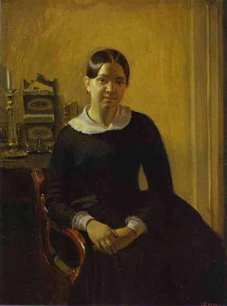 Portrait of Anna Zhdanovich, 1848 - Павел Федотов
