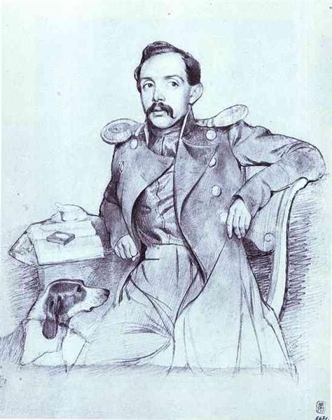 Portrait of Lieutenant Lvov, 1846 - Павло Федотов