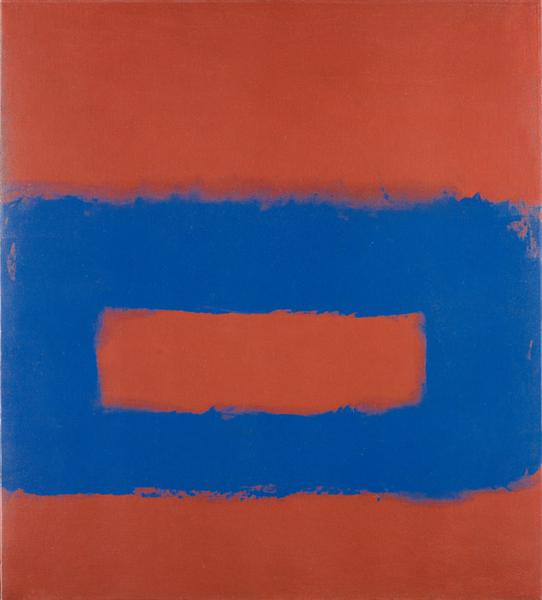 "Cool" Series (Blue over Red), 1963 - Perle Fine