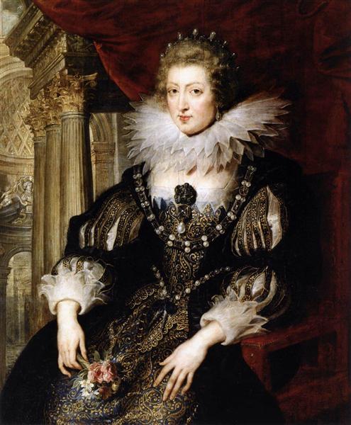 Portrait of Anne of Austria, 1621 - 1622 - Pierre Paul Rubens