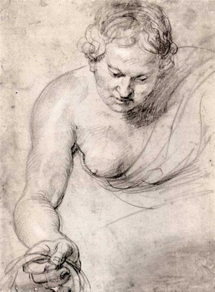 Woman, c.1628 - Пітер Пауль Рубенс