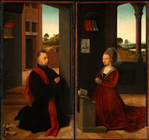Portrait of a Male and Female Donor - Petrus Christus
