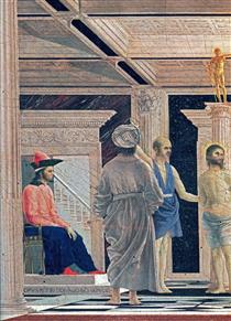 Бичевание Христа (деталь) - Пьеро делла Франческа