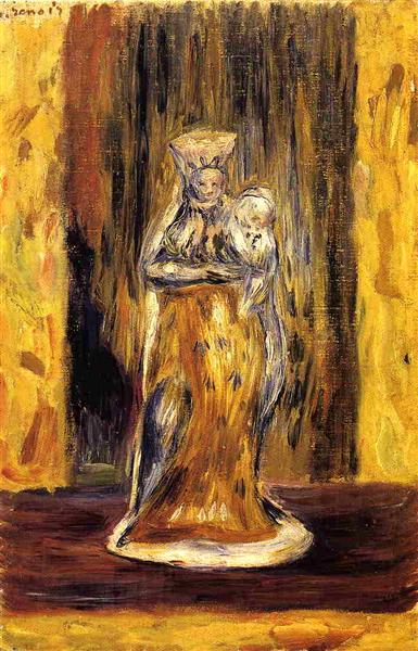 Earthenware Virgin and Child - Auguste Renoir