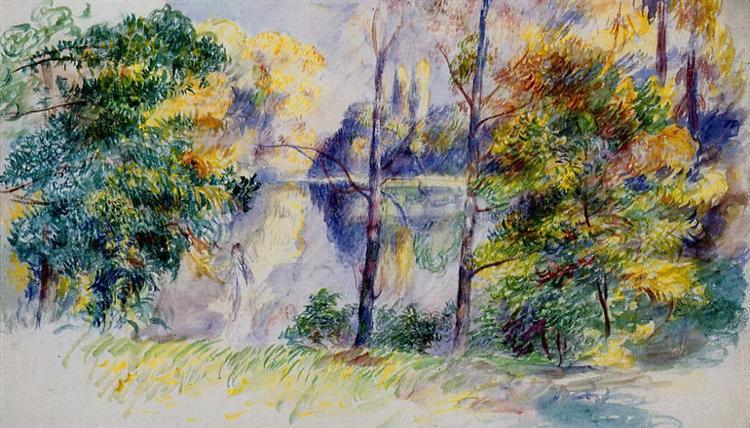 Park Scene - Auguste Renoir