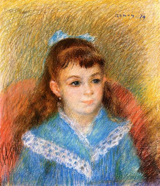 Portrait of a Young Girl (Elizabeth Maitre), 1879 - 雷諾瓦