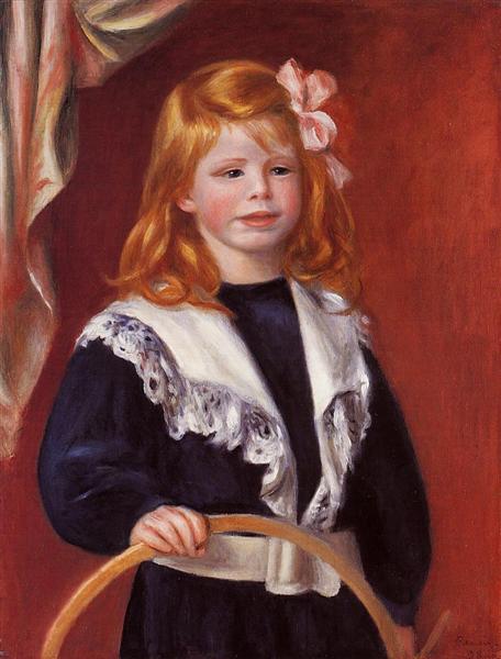 Portrait of Jean Renoir (Child with a Hoop), 1898 - Пьер Огюст Ренуар