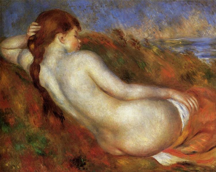 Reclining Nude, 1883 - 雷諾瓦