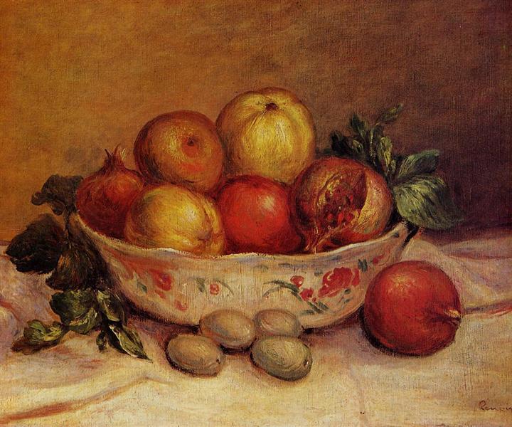 Still Life with Pomegranates, c.1893 - Пьер Огюст Ренуар
