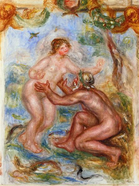 Study for The Saone Embraced by the Rhone, 1915 - Pierre-Auguste Renoir