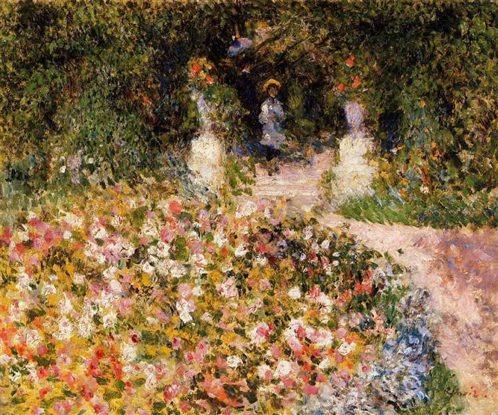 The Garden, c.1875 - 雷諾瓦