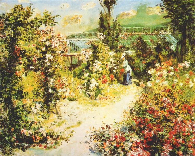 The greenhouse, 1876 - Auguste Renoir