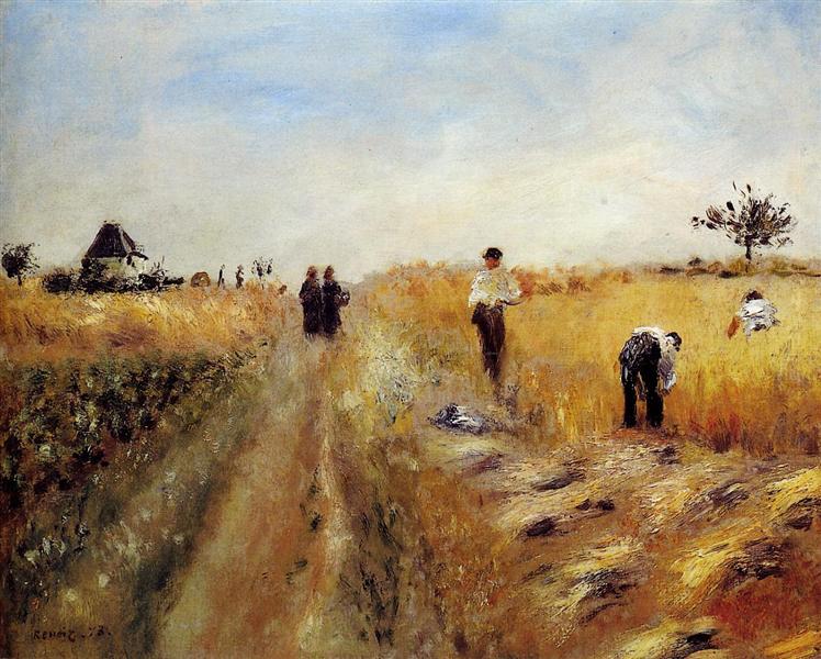 The Harvesters, 1873 - Пьер Огюст Ренуар