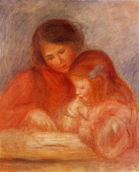 The Lesson, c.1900 - Pierre-Auguste Renoir
