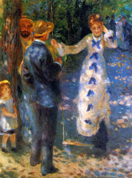 The Swing (La Balançoire), 1876 - 雷諾瓦