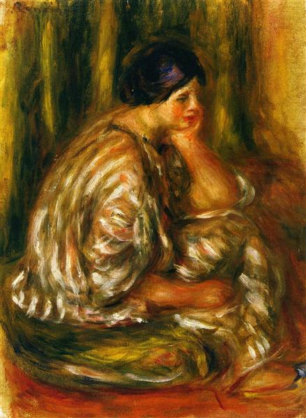Woman in an Oriental Costume - Pierre-Auguste Renoir