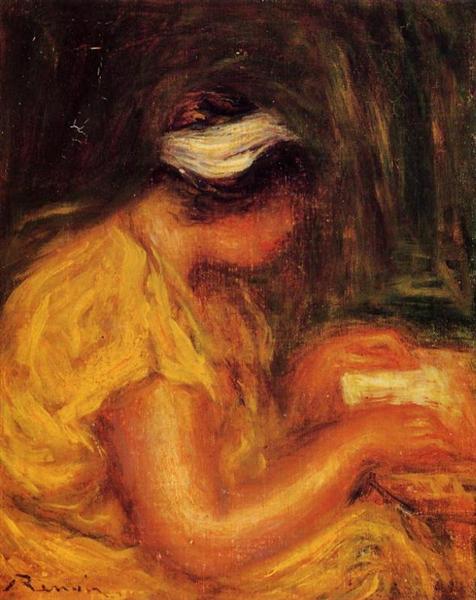 Young Woman Reading - Pierre-Auguste Renoir